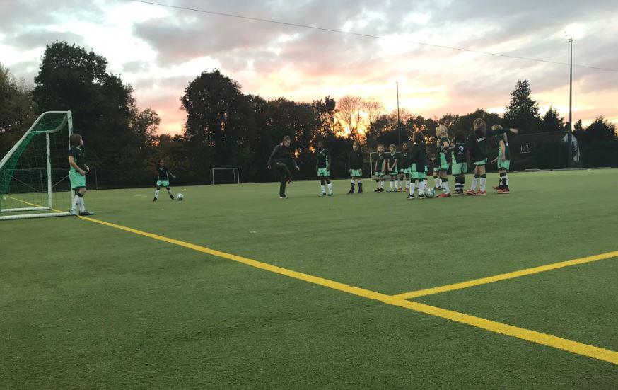 children on a field