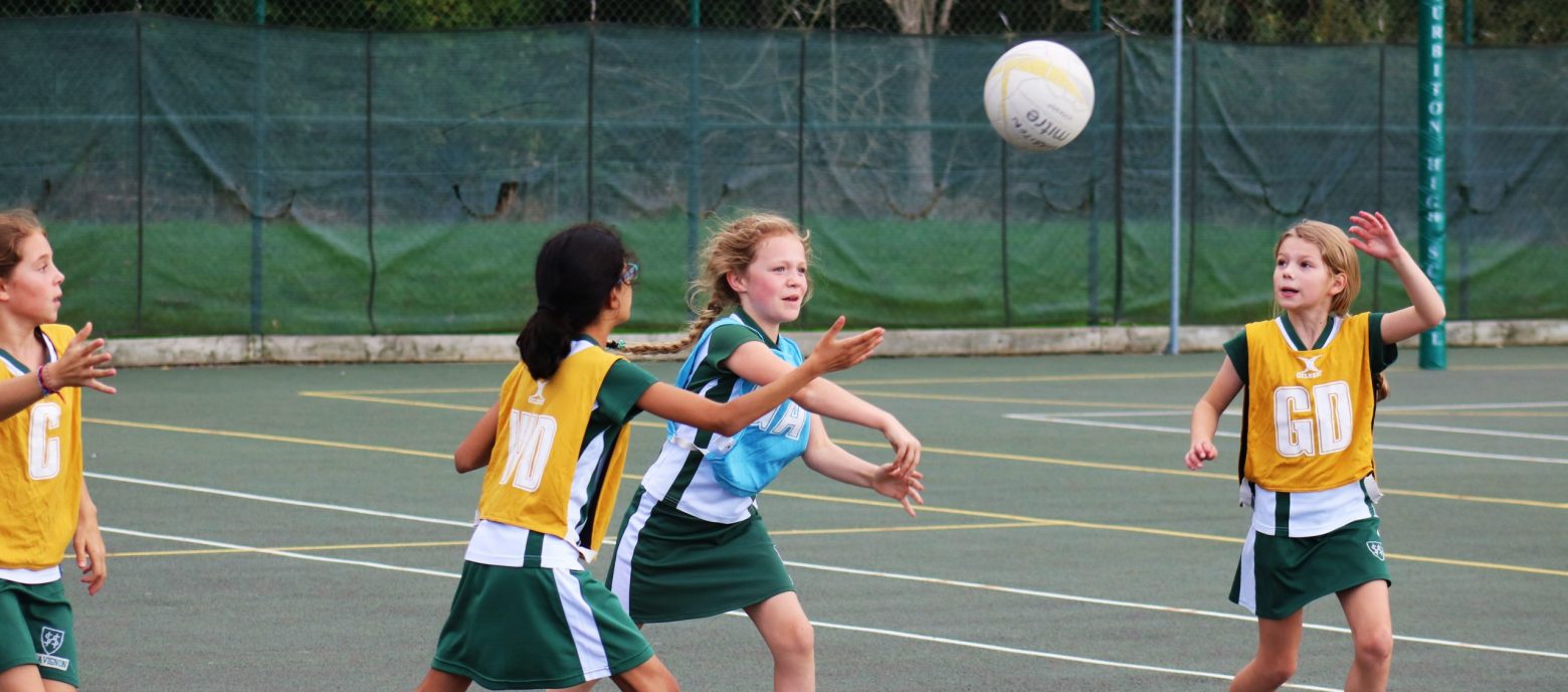 girls playing sport