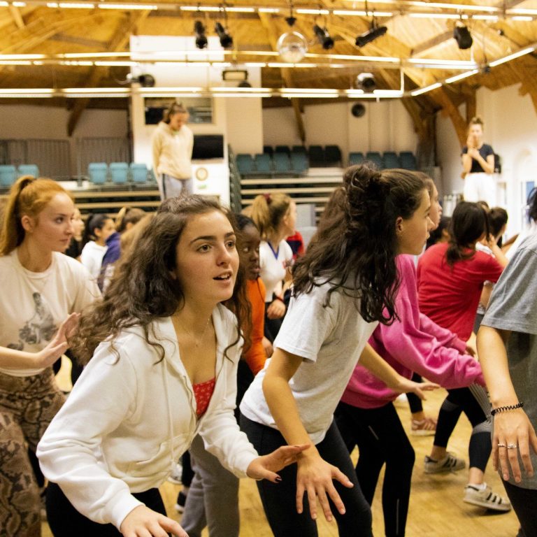 students in a play