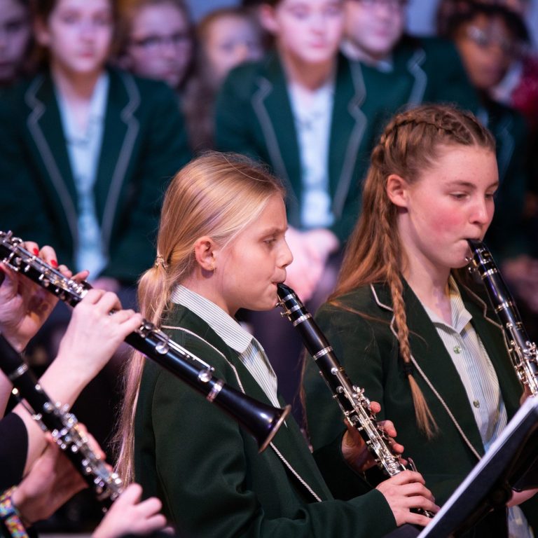 students playing instruments