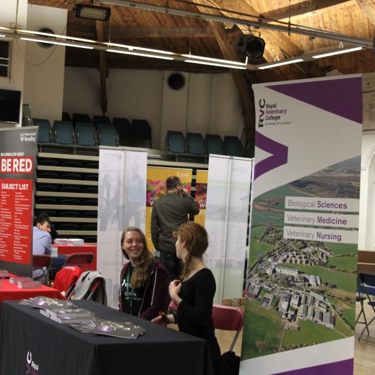 students in an open day