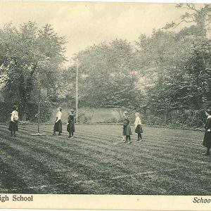 students in the school garden