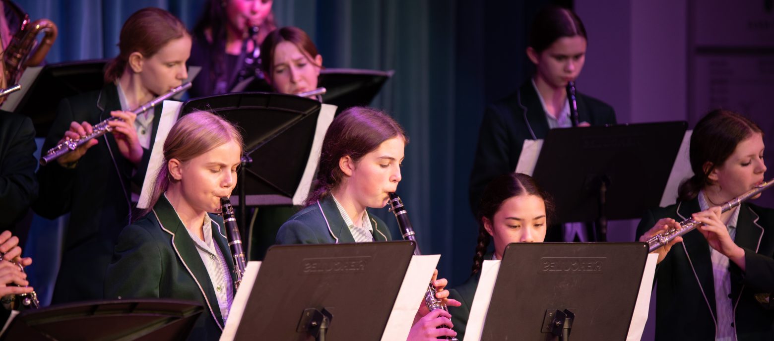 students playing woodwind instruments