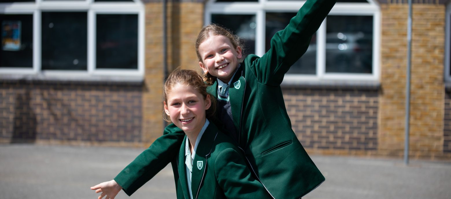 students playing