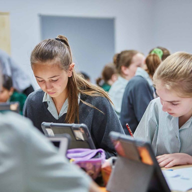 children in lesson