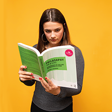 girl reading a book