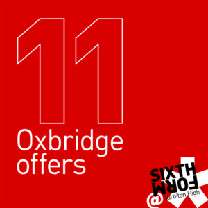 Read graphic with text '11 Oxbridge Offers'