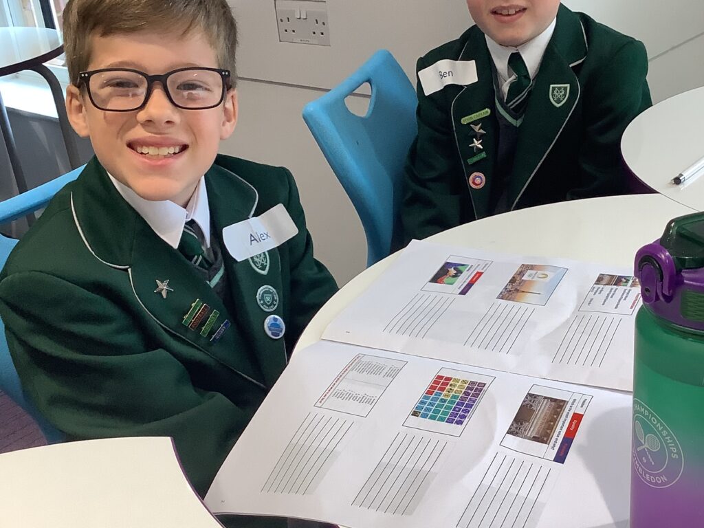 2 students at their desk