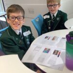 2 students at their desk
