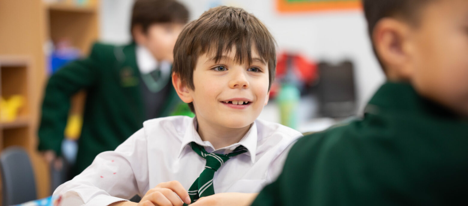 student in class