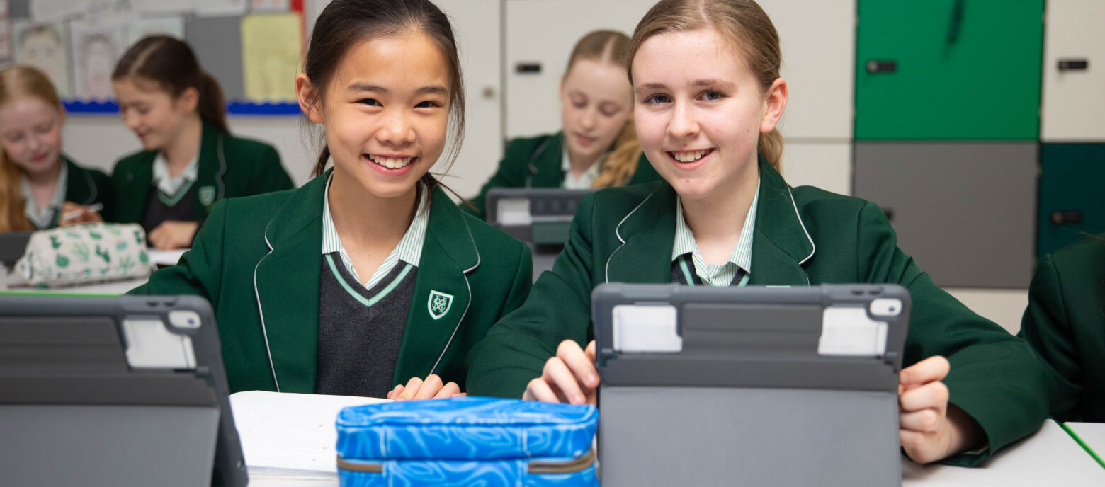 students in class